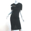Givenchy Chain-Embellished Dress Black Draped Jersey Size 42