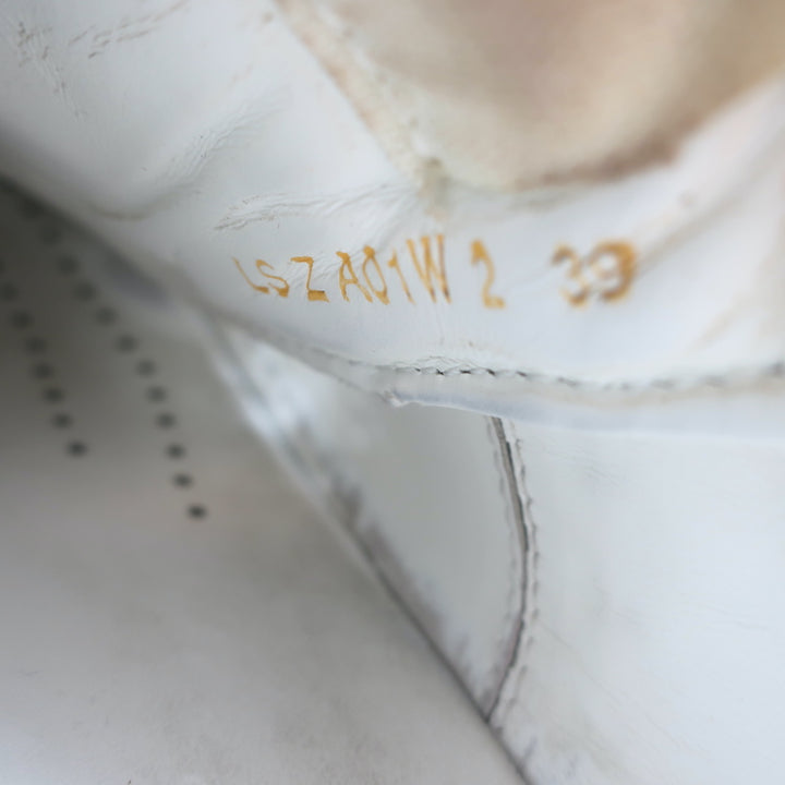 Valentino Rockstud Untitled Open Sneakers White Leather Size 39