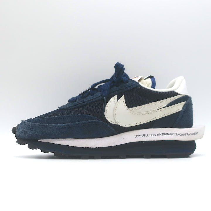 Nike x Sacai x Fragment Design LD Waffle Sneakers Navy Size 4.5