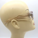 SEE 4490 Rectangular Sunglasses Crystal Clear/Blue 56mm