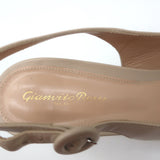 Gianvito Rossi Agata 85 Slingback Pumps Nude Leather Size 41 Pointed Toe Heels