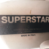 Golden Goose Superstar Private Edition Sneakers White & Silver Leather Size 35