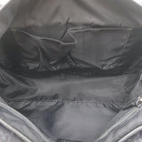 Gucci GG Monogram Double Buckle Flap Messenger Bag Black Nylon