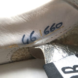 Golden Goose Superstar Private Edition Sneakers White & Silver Leather Size 35