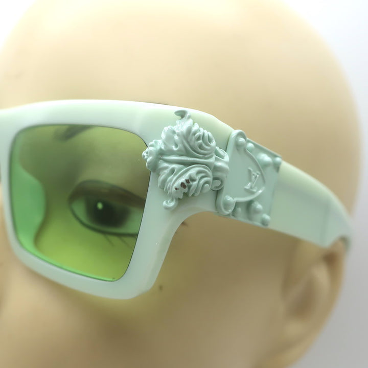 Louis Vuitton Montgomery Square Sunglasses Seafoam Z1328E 91Z 53mm