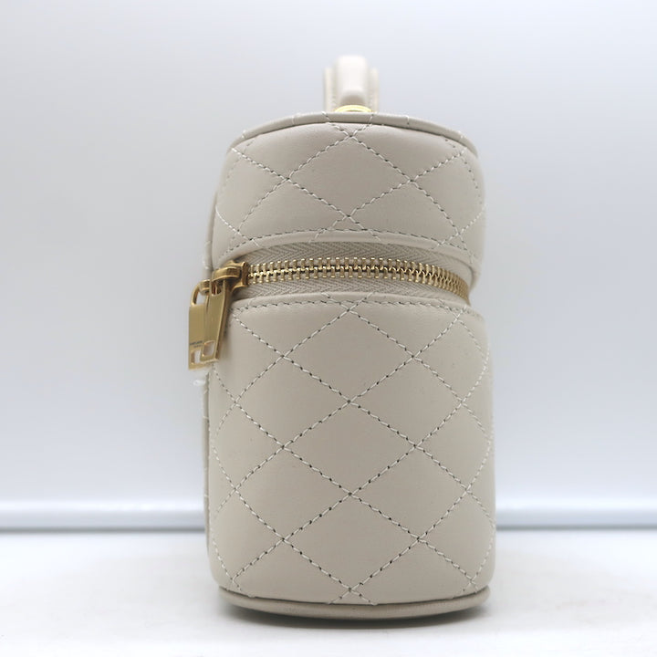 Saint Laurent Gaby Vanity Bag Ecru Quilted Leather Mini Crossbody
