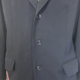 Yohji Yamamoto Pour Homme 17AW Times Are Changin Coat Black Wool Size 3