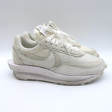 Nike x Sacai LD Waffle Sneakers White Nylon & Suede Size 4