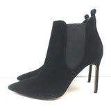 Manolo Blahnik Tungade Ankle Boots Black Suede Size 41 Pointed Toe Booties