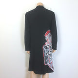 Yohji Yamamoto Pour Homme 17AW Times Are Changin Coat Black Wool Size 3