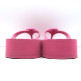 Gucci Pascar GG Marmont Platform Flip Flop Sandals Pink Size 38