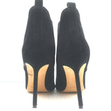 Manolo Blahnik Tungade Ankle Boots Black Suede Size 41 Pointed Toe Booties