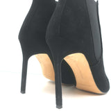 Manolo Blahnik Tungade Ankle Boots Black Suede Size 41 Pointed Toe Booties