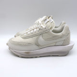 Nike x Sacai LD Waffle Sneakers White Nylon & Suede Size 4