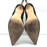 Manolo Blahnik Tungade Ankle Boots Black Suede Size 41 Pointed Toe Booties