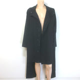 Yohji Yamamoto Pour Homme Scarf Coat Black Wool Size 4