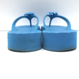 Gucci Pascar GG Marmont Platform Flip Flop Sandals Blue Size 38