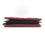 Gucci Torchon GG Marmont Card Case Wallet Black Diagonal Matelasse Leather