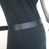 Gucci Pearl GG Marmont Belt Black Leather Size 90 US 36