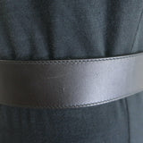 Gucci Pearl GG Marmont Belt Black Leather Size 90 US 36