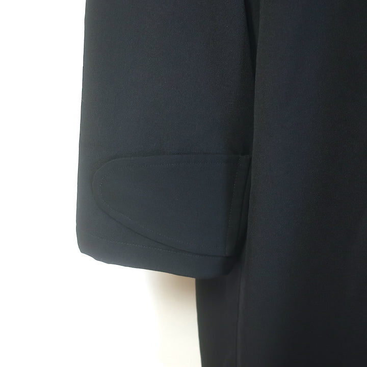 Yohji Yamamoto Pour Homme Scarf Coat Black Wool Size 4