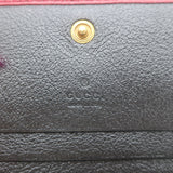 Gucci Torchon GG Marmont Card Case Wallet Black Diagonal Matelasse Leather