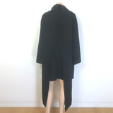 Yohji Yamamoto Pour Homme Scarf Coat Black Wool Size 4