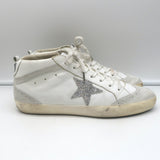 Golden Goose Swarovski Crystal-Embellished Mid Star Sneakers White Size 40