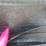 Gucci Torchon GG Marmont Card Case Wallet Black Diagonal Matelasse Leather