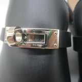 Hermes Carlotta Mules Black Leather Size 36