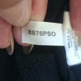 L'Agence Sterling Collared Sweater Black Cotton-Blend Knit Size Small