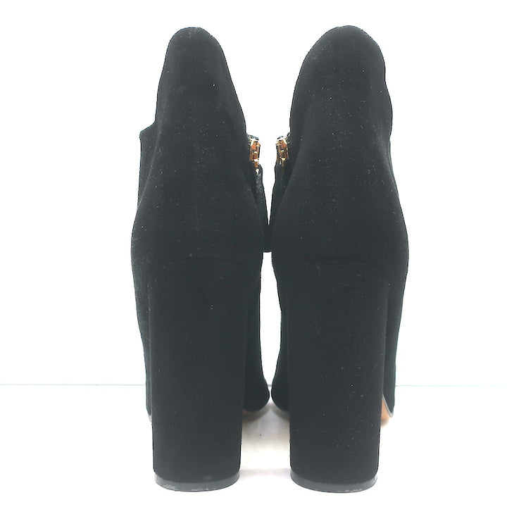 Chloe Ankle Boots Black Suede Size 41 High Heel Booties