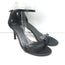 Stuart Weitzman Nudistcurve Ankle Strap Sandals Black Leather Size 10.5