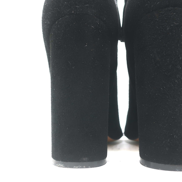 Chloe Ankle Boots Black Suede Size 41 High Heel Booties