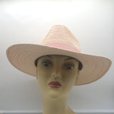 Teressa Foglia Straw Panama Hat with Snake-Embossed Leather Band One Size NEW
