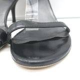 Stuart Weitzman Nudistcurve Ankle Strap Sandals Black Leather Size 10.5