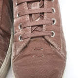 Gianvito Rossi Velvet Low Top Sneakers Dusty Rose Size 39