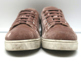 Gianvito Rossi Velvet Low Top Sneakers Dusty Rose Size 39