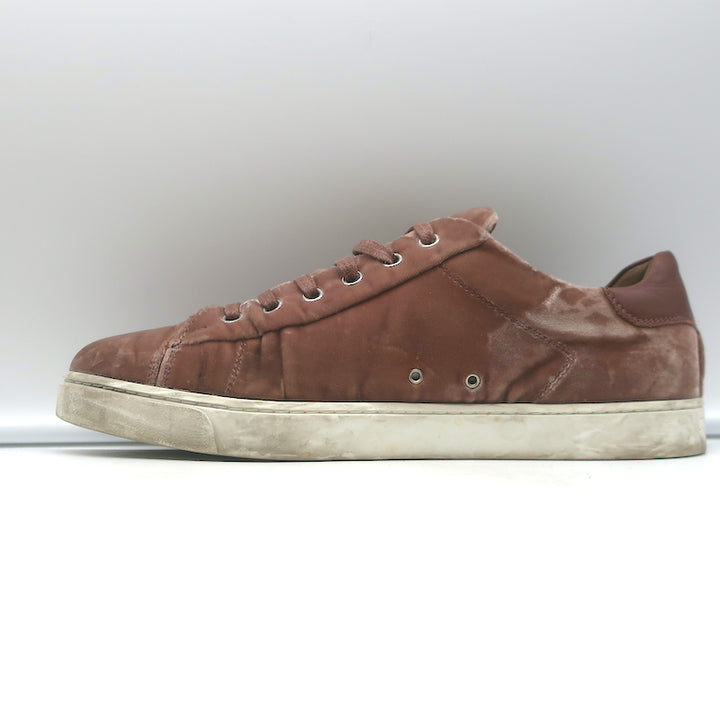 Gianvito Rossi Velvet Low Top Sneakers Dusty Rose Size 39