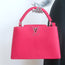 Louis Vuitton Studded Capucines PM Bag Bougainvillea Taurillon Leather NEW