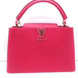 Louis Vuitton Studded Capucines PM Bag Bougainvillea Taurillon Leather NEW