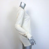 Proenza Schouler Lightweight Crewneck Sweater Ivory Merino Wool Size Large
