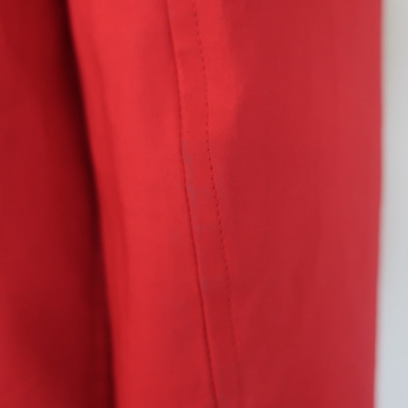 Burberry Brit Hooded Raincoat Red Coated Cotton Size Medium