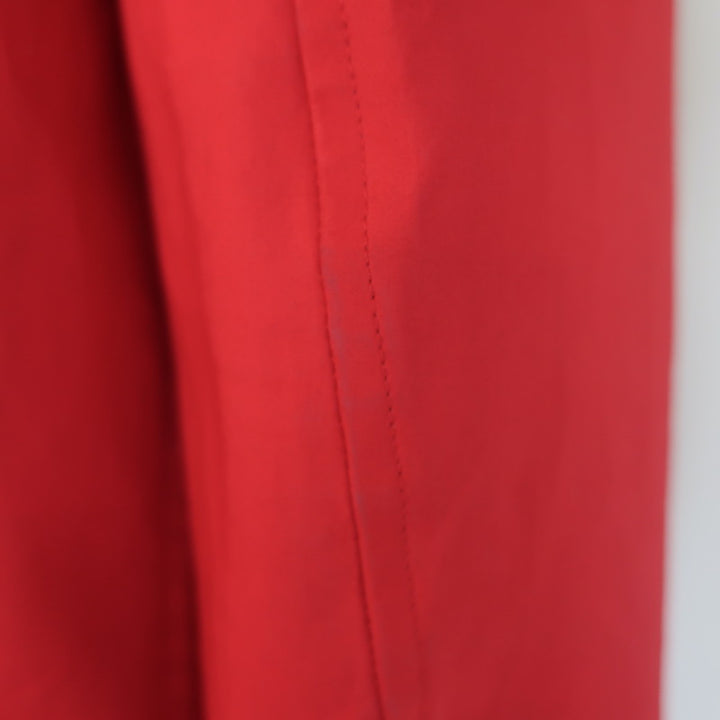 Burberry Brit Hooded Raincoat Red Coated Cotton Size Medium