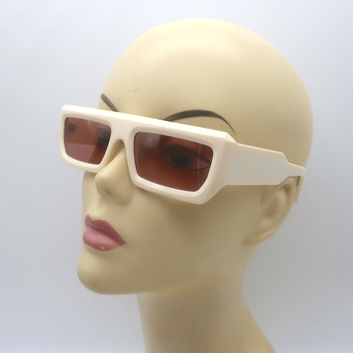 SEE 4490 Rectangular Sunglasses Ivory/Pink 56mm