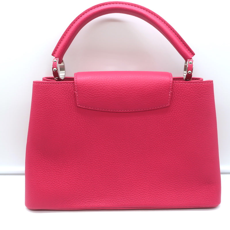 Louis Vuitton Studded Capucines PM Bag Bougainvillea Taurillon Leather NEW