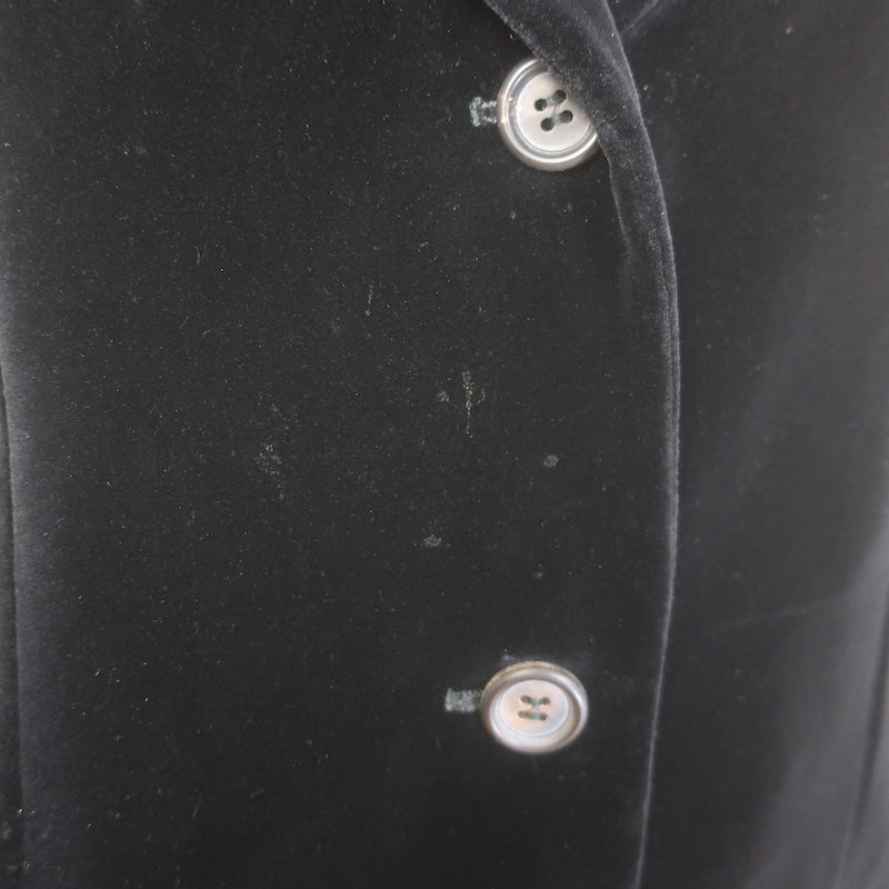 Loro Piana Velvet Blazer Black Size 42/ US 6 Three-Button Jacket