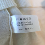 Proenza Schouler Lightweight Crewneck Sweater Ivory Merino Wool Size Large