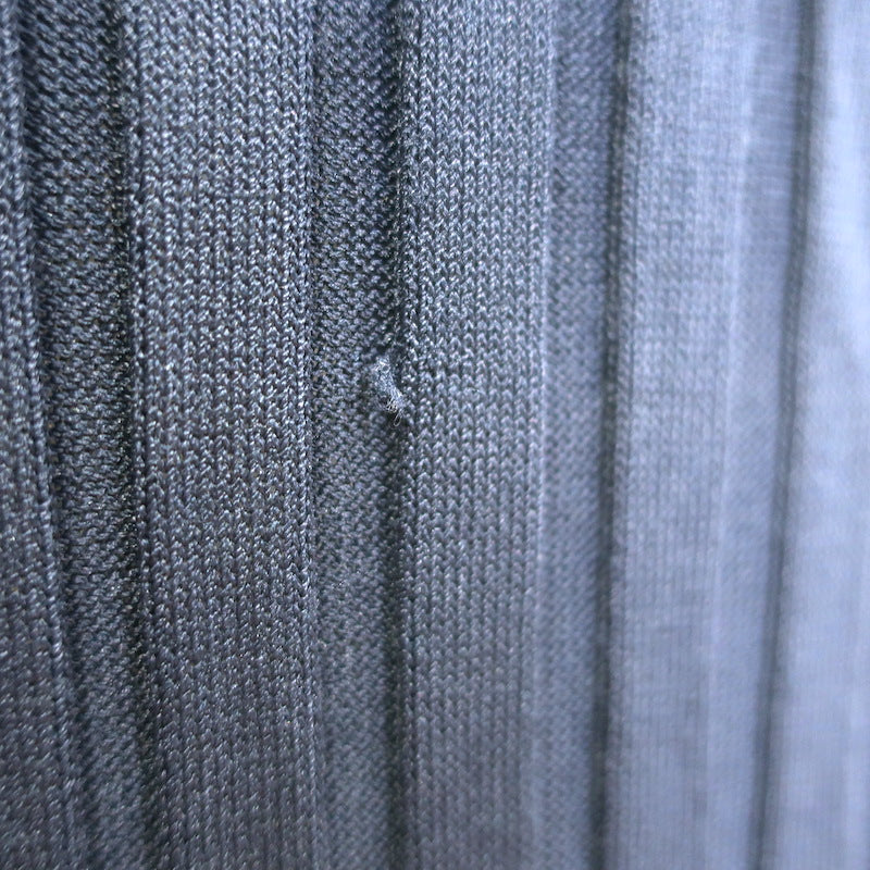 Toteme Bahia Ribbed Knit Midi Dress Navy Size Extra Small