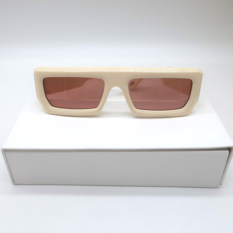 SEE 4490 Rectangular Sunglasses Ivory/Pink 56mm